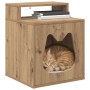 Casa para Gatos Roble Artesanal 42,5 x 40 x 53,5 cm en Mobiliario para gatos | Comprar online en Foru.es