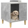 Casa para perros Concreto 44 x 42 x 49 cm Madera de ingeniería en Casetas para perros | Comprar online en Foru.es
