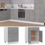 Armario bajo cajón madera ingeniería gris hormigón 60x46x81,5cm en Armarios de cocina | Comprar online en Foru.es