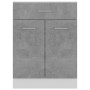 Armario bajo cajón madera ingeniería gris hormigón 60x46x81,5cm en Armarios de cocina | Comprar online en Foru.es