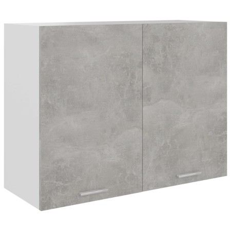 Armario colgante contrachapada gris hormigón 80x31x60 cm en Armarios de cocina | Comprar online en Foru.es