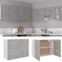 Armario colgante contrachapada gris hormigón 80x31x60 cm en Armarios de cocina | Comprar online en Foru.es