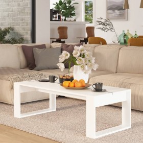 Mesa de centro madera de ingeniería blanca 110x50x35 cm en Mesas de centro | Comprar online en Foru.es