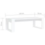 Mesa de centro madera de ingeniería blanca 110x50x35 cm en Mesas de centro | Comprar online en Foru.es