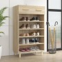 Mueble zapatero madera contrachapada color roble 60x35x105 cm en Zapateros y organizadores de calzado | Comprar online en Foru.e