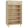 Mueble zapatero madera contrachapada color roble 60x35x105 cm en Zapateros y organizadores de calzado | Comprar online en Foru.e