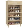 Mueble zapatero madera contrachapada color roble 60x35x105 cm en Zapateros y organizadores de calzado | Comprar online en Foru.e