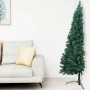 Medio árbol de Navidad con luces y bolas verde 120 cm en Decoración Festiva y Estacional | Comprar online en Foru.es