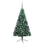 Medio árbol de Navidad con luces y bolas verde 180 cm en Decoración Festiva y Estacional | Comprar online en Foru.es