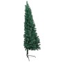 Medio árbol de Navidad con luces y bolas verde 240 cm en Decoración Festiva y Estacional | Comprar online en Foru.es