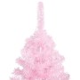 Árbol de Navidad preiluminado con luces y bolas rosa 120 cm en Decoración Festiva y Estacional | Comprar online en Foru.es