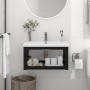 Estructura de lavabo suspendido hierro negro 59x38x31 cm de vidaXL, Tocadores de baño - Ref: Foro24-338494, Precio: 66,44 €, ...