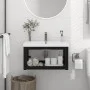 Estructura de lavabo suspendido hierro negro 59x38x31 cm de vidaXL, Tocadores de baño - Ref: Foro24-338494, Precio: 58,52 €, ...