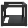 Estructura de lavabo suspendido hierro negro 59x38x31 cm de vidaXL, Tocadores de baño - Ref: Foro24-338494, Precio: 58,52 €, ...