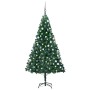 Árbol de Navidad preiluminado con luces y bolas verde 180 cm en Decoración Festiva y Estacional | Comprar online en Foru.es