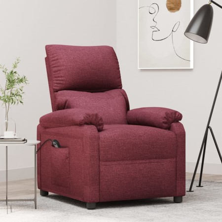 Sillón elevable tela rojo tinto en Sillones | Comprar online en Foru.es