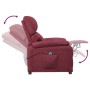 Sillón elevable tela rojo tinto en Sillones | Comprar online en Foru.es