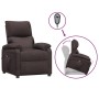 Sillón elevable tela marrón oscuro en Sillones | Comprar online en Foru.es