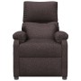 Sillón elevable tela marrón oscuro en Sillones | Comprar online en Foru.es