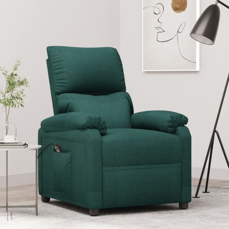Sillón elevable tela verde oscuro en Sillones | Comprar online en Foru.es