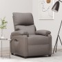 Sillón elevable tela gris taupe en Sillones | Comprar online en Foru.es