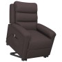 Sillón elevable tela marrón oscuro en Sillones | Comprar online en Foru.es