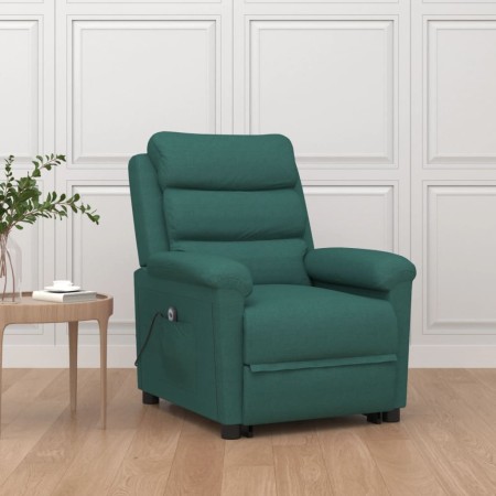 Sillón elevable tela verde oscuro en Sillones | Comprar online en Foru.es