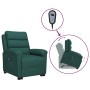 Sillón elevable tela verde oscuro en Sillones | Comprar online en Foru.es