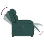 Sillón elevable tela verde oscuro en Sillones | Comprar online en Foru.es