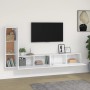 Set de muebles de TV 3 piezas madera contrachapada blanco en Muebles TV | Comprar online en Foru.es