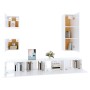 Set de muebles para TV 5 piezas madera contrachapada blanco en Muebles TV | Comprar online en Foru.es