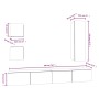 Set de muebles para TV 5 piezas madera contrachapada blanco en Muebles TV | Comprar online en Foru.es