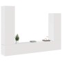 Set de muebles para TV 4 piezas madera contrachapada blanco en Muebles TV | Comprar online en Foru.es