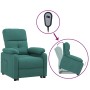 Sillón elevable tela verde oscuro en Sillones | Comprar online en Foru.es
