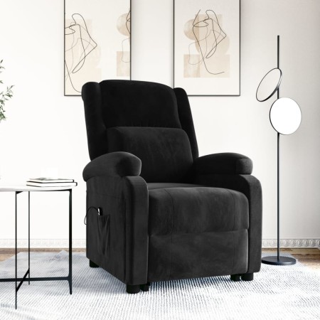 Sillón elevable de terciopelo negro en Sillones | Comprar online en Foru.es