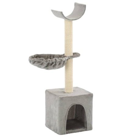 Rascador para gatos con poste de sisal 105 cm gris de vidaXL, Mobiliario para gatos - Ref: Foro24-170623, Precio: 35,94 €, De...