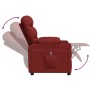 Sillón elevable tela rojo tinto en Sillones | Comprar online en Foru.es