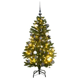 Árbol Navidad artificial con bisagras 150 LED y bolas 120 cm en Decoración Festiva y Estacional | Comprar online en Foru.es