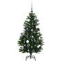 Árbol Navidad artificial con bisagras 150 LED y bolas 120 cm en Decoración Festiva y Estacional | Comprar online en Foru.es