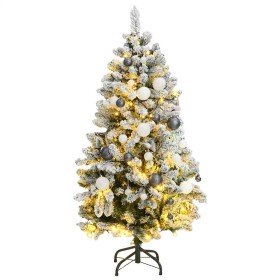Árbol Navidad artificial con bisagras 150 LED y bolas 120 cm en Decoración Festiva y Estacional | Comprar online en Foru.es
