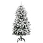 Árbol Navidad artificial con bisagras 150 LED y bolas 120 cm en Decoración Festiva y Estacional | Comprar online en Foru.es