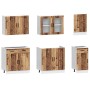 Mueble cocina Kalmar madera vieja 7 pzas madera contrachapada en Armarios de cocina | Comprar online en Foru.es