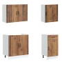 Mueble cocina Lucca madera vieja 7 pzas madera contrachapada en Armarios de cocina | Comprar online en Foru.es