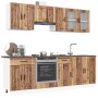 Mueble cocina Kalmar madera vieja 8 pzas madera contrachapada en Armarios de cocina | Comprar online en Foru.es