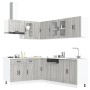 Mueble cocina Lucca sonoma gris 11 pzas madera contrachapada en Armarios de cocina | Comprar online en Foru.es