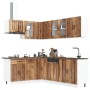 Mueble cocina Lucca madera vieja 11 pzas madera contrachapada en Armarios de cocina | Comprar online en Foru.es