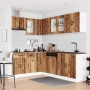 Mueble cocina Lucca madera vieja 11 pzas madera contrachapada en Armarios de cocina | Comprar online en Foru.es