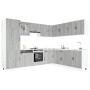 Mueble cocina Lucca sonoma gris 14 pzas madera contrachapada en Armarios de cocina | Comprar online en Foru.es