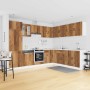Mueble cocina Lucca madera vieja 14 pzas madera contrachapada en Armarios de cocina | Comprar online en Foru.es