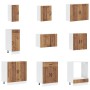 Mueble cocina Lucca madera vieja 14 pzas madera contrachapada en Armarios de cocina | Comprar online en Foru.es